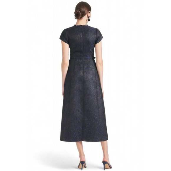 NWT Women's SACHIN & BABI Fallon Dress in Black/Midnight $695 | Size 6 - Picture 3 of 14